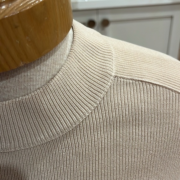 NWT Marc Aurel oversize long bell sleeve tan round neck sweater style new flame - Picture 3 of 12